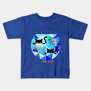 cute cats t shirt Kids T-Shirt